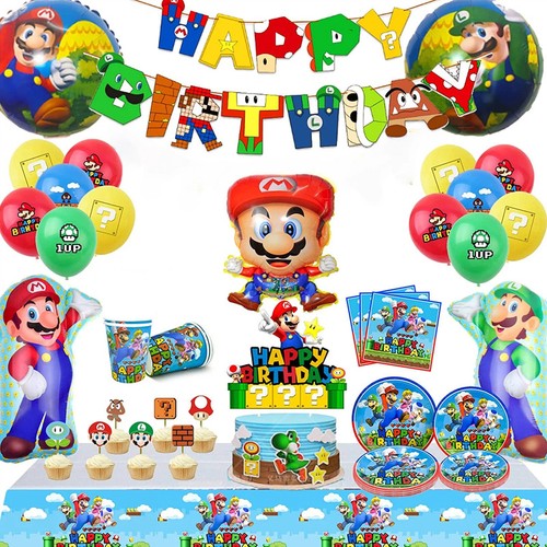 Super mario geburtstag deko - super,