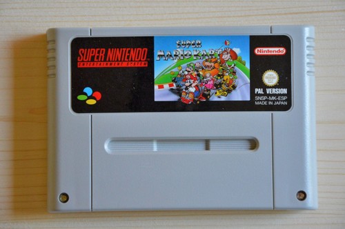 Snes super mario kart - -,